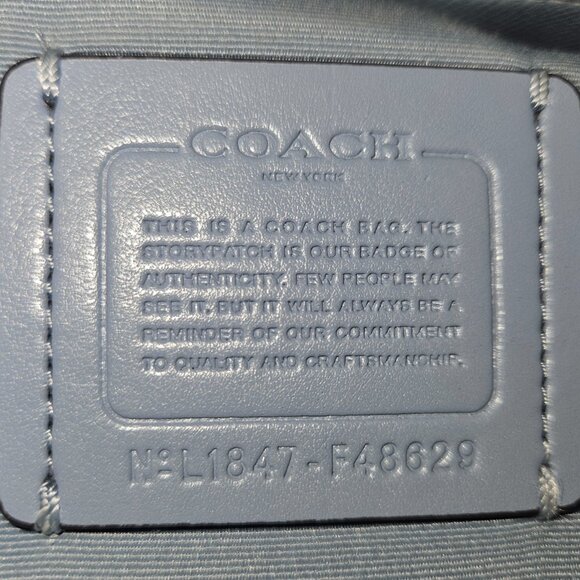 COACH Avary Tote Cornflower/Silver ( F48629) - Picture 10 of 15